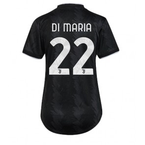 Juventus Angel Di Maria #22 kläder Kvinnor 2022-23 Bortatröja Kortärmad